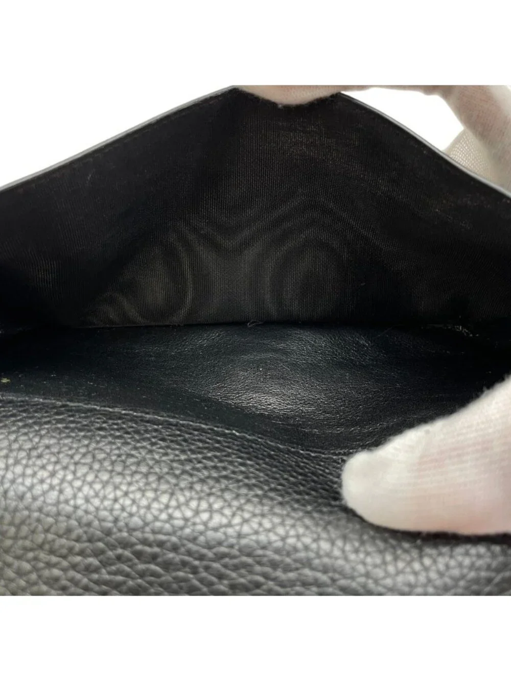 Saint Laurent Paris Bifold Wallet Billfold Card Case Leather Black High Quality